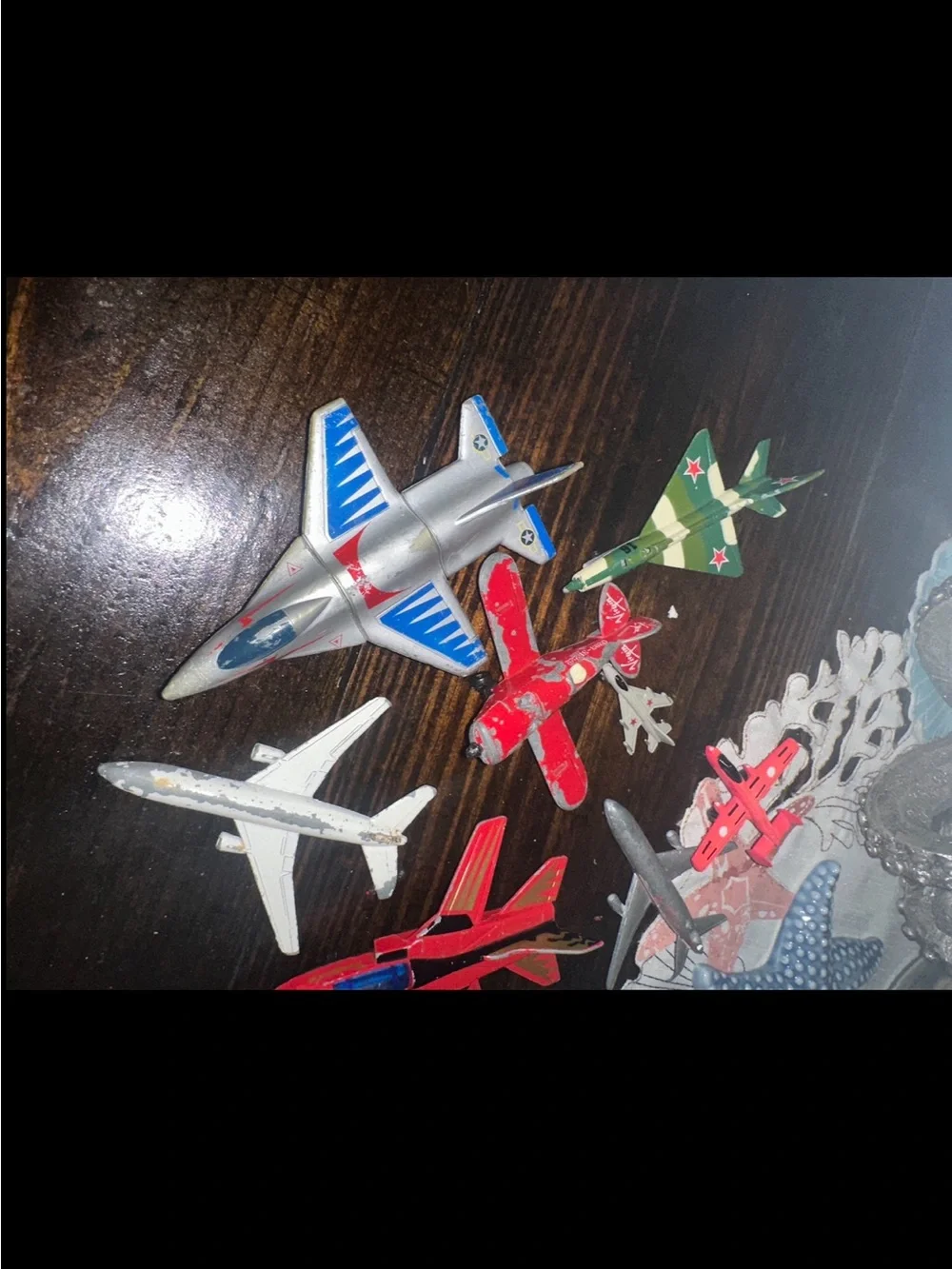 Assorted Vintage Kids Toy Airplane Pack - 9 pieces